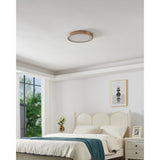 Argyle 16-inch Champagne Gold and Natural Alabaster 5CCT LED Flush Mount