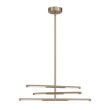 Overture 24-inch 6-light Champagne Gold 5CCT LED Chandelier