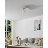 Solstice 22-inch Polished Nickel 5CCT LED Convertible Pendant with Opal Ribbed Glass Shade