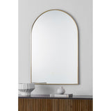 Durness Wall Mirror Satin Brass By Renwil