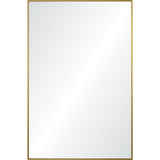 Raydon Wall Mirror Satin Brass By Renwil