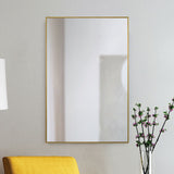 Raydon Wall Mirror Satin Brass By Renwil