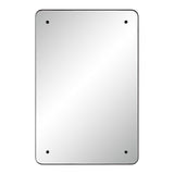 Aine Wall Mirror MATTE BLACK By Renwil