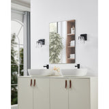 Valentin 4-inch 1-light Matte Black Vanity Light with Clear Pressed Glass Shade