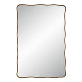 Basel Wall Mirror DARK ANTIQUE BRUSHED BRASS By Renwil