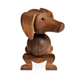 Kay Bojesen Dog, Walnut, H: 4.3" By Kay Bojesen