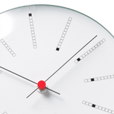 Arne Jacobsen Bankers Wall Clock Medium, White, Ø: 8.3" By Arne Jacobsen
