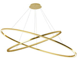 Ellisse Double Mega Pendant by Nemo, Finish: Gold Painted, Color Temperature: 2700K, | Casa Di Luce Lighting