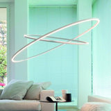 Ellisse Double Mega Pendant by Nemo, Finish: White, Black, Gold Painted, Color Temperature: 2700K, 3000K, | Casa Di Luce Lighting