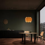 Maruja Pendant Light by LZF Lamps, Wood Color: White Ivory-LZF, Cherry-LZF, Beech-LZF, Yellow-LZF, Orange-LZF, Red-LZF, Pale Rose, Sea Blue - LZF, Bulb Type: E26, GU24, | Casa Di Luce Lighting