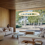 Oh! Line Large Suspension Light by LZF Lamps, Wood Color: White Ivory-LZF, Cherry-LZF, Beech-LZF, Yellow-LZF, Orange-LZF, Red-LZF, Blue-LZF, Grey-LZF, Chocolate-LZF, Pale Rose, Sea Blue - LZF, , | Casa Di Luce Lighting