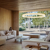 Oh! Line Suspension Light by LZF Lamps, Size: Medium, Large, Wood Color: White Ivory-LZF, Cherry-LZF, Beech-LZF, Yellow-LZF, Orange-LZF, Red-LZF, Blue-LZF, Grey-LZF, Chocolate-LZF, Pale Rose, Sea Blue - LZF, | Casa Di Luce Lighting