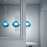 Emisphera Pendant by Sylcom, Color: Clear, Blue, Smoke - Vistosi, Grey, Ocean - Sylcom, Topaz - Sylcom, Amethyst, Milk White Clear - Sylcom, Size: Small, Large, | Casa Di Luce Lighting