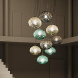 Emisphera Pendant by Sylcom, Color: Clear, Blue, Smoke - Vistosi, Grey, Ocean - Sylcom, Topaz - Sylcom, Amethyst, Milk White Clear - Sylcom, Size: Small, Large, | Casa Di Luce Lighting