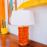 Athena Table Lamp by Mitzi, Finish: Burnt Orange/Gold Leaf Combo-Mitzi, Cream White/Gold Leaf Combo-Mitzi, Opal Grey/Gold Leaf Combo-Mitzi, , | Casa Di Luce Lighting
