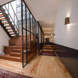 Calx Wall Sconce by Cerno, Color: Brushed Aluminum-Page One, Brushed Rose Gold, Brushed Brass, Finish: Walnut Dark Stained, Walnut, Light Option: 2700K LED, 3500K LED | Casa Di Luce Lighting