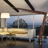 Dark Stained Walnut Valeo Floor Lamp by Cerno