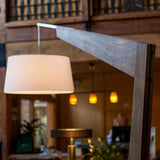 Dark Stained Walnut Valeo Floor Lamp by Cerno