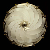 Ivory Plain Scudo Saraceno Silk Suspension by Fortuny