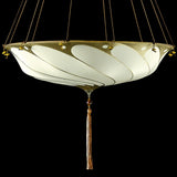 Ivory Plain Scudo Saraceno Silk Suspension by Fortuny