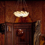 Ivory Plain Scudo Saraceno Silk Suspension by Fortuny
