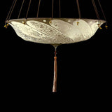Ivory Classic Scudo Saraceno Silk Suspension by Fortuny
