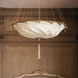Ivory Classic Scudo Saraceno Silk Suspension by Fortuny