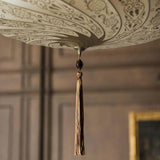 Ivory Classic Scudo Saraceno Silk Suspension by Fortuny