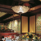 Ivory Classic Scudo Saraceno Silk Suspension in Restaurant