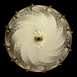 Ivory Serpentine Scudo Saraceno Silk Suspension by Fortuny