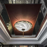 Ivory Serpentine Scudo Saraceno Silk Suspension by Fortuny