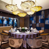 Ivory Serpentine Scudo Saraceno Silk Suspension by Fortuny