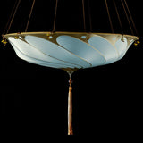 LIght Blue Plain Scudo Saraceno Silk Suspension by Fortuny