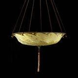 Ochre Classic Scudo Saraceno Silk Suspension by Fortuny