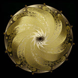 Ochre Serpentine Scudo Saraceno Silk Suspension by Fortuny