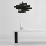 Miles S66 Suspension Light by Marchetti by Marchetti, Finsh: White, Black, Gold Leaf, Silver Leaf, Copper Leaf, White-Gold Paint, Black-Gold Paint, Grey-Gold Paint, Bronze, , | Casa Di Luce Lighting