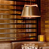 Ignis Pendant by Cerno, Color: Distress Brass/Walnut - Cerno, Distress Brass/Dark Stained Walnut - Cerno, Brushed Brass/Walnut - Cerno, Matte Black/Matte White/Dark Stained Walnut - Cerno, Matte Black/Matte White/White Washed Oak - Cerno, Matte Black/Matte White/Walnut - Cerno, Brushed Rose Gold/Dark Stained Walnut - Cerno, Gloss White/White Washed Oak - Cerno, Light Option: E26 (W/h Diffuser), 2700K LED, 3500K LED, E26 (W/o Diffuser), Size: Small, Large | Casa Di Luce Lighting