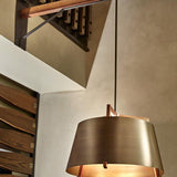 Ignis Pendant by Cerno, Color: Distress Brass/Walnut - Cerno, Distress Brass/Dark Stained Walnut - Cerno, Brushed Brass/Walnut - Cerno, Matte Black/Matte White/Dark Stained Walnut - Cerno, Matte Black/Matte White/White Washed Oak - Cerno, Matte Black/Matte White/Walnut - Cerno, Brushed Rose Gold/Dark Stained Walnut - Cerno, Gloss White/White Washed Oak - Cerno, Light Option: E26 (W/h Diffuser), 2700K LED, 3500K LED, E26 (W/o Diffuser), Size: Small, Large | Casa Di Luce Lighting