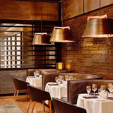 Ignis Pendant by Cerno, Color: Distress Brass/Walnut - Cerno, Distress Brass/Dark Stained Walnut - Cerno, Brushed Brass/Walnut - Cerno, Matte Black/Matte White/Dark Stained Walnut - Cerno, Matte Black/Matte White/White Washed Oak - Cerno, Matte Black/Matte White/Walnut - Cerno, Brushed Rose Gold/Dark Stained Walnut - Cerno, Gloss White/White Washed Oak - Cerno, Light Option: E26 (W/h Diffuser), 2700K LED, 3500K LED, E26 (W/o Diffuser), Size: Small, Large | Casa Di Luce Lighting