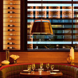 Ignis Pendant by Cerno, Color: Distress Brass/Walnut - Cerno, Distress Brass/Dark Stained Walnut - Cerno, Brushed Brass/Walnut - Cerno, Matte Black/Matte White/Dark Stained Walnut - Cerno, Matte Black/Matte White/White Washed Oak - Cerno, Matte Black/Matte White/Walnut - Cerno, Brushed Rose Gold/Dark Stained Walnut - Cerno, Gloss White/White Washed Oak - Cerno, Light Option: E26 (W/h Diffuser), 2700K LED, 3500K LED, E26 (W/o Diffuser), Size: Small, Large | Casa Di Luce Lighting