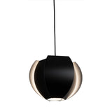 Small Matt Black with Matt White Inside Veris Pendant Light by Cerno