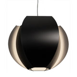 Large Matt Black with Matt White Veris LED Pendant Light by Cerno