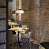 Thesis LED Wall Sconce in dining room