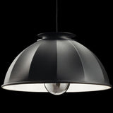 Cupola 76 Pendant by Fortuny by Venetia Studium, Color: Black, Finish: White, | Casa Di Luce Lighting