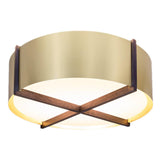 Brushed Brass Plura Flushmount by Cerno