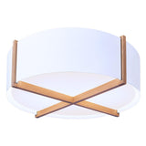 Gloss White Plura Flushmount by Cerno