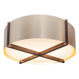 Brushed Rose Gold Plura Flushmount by Cerno