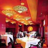 Floral Scheherazade 2 Tier Silk Suspension in Restaurant