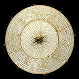 Geometric Scheherazade 2 Tier Silk Suspension by Fortuny