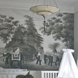 Geometric Scheherazade 2 Tier Silk Suspension in Living Room